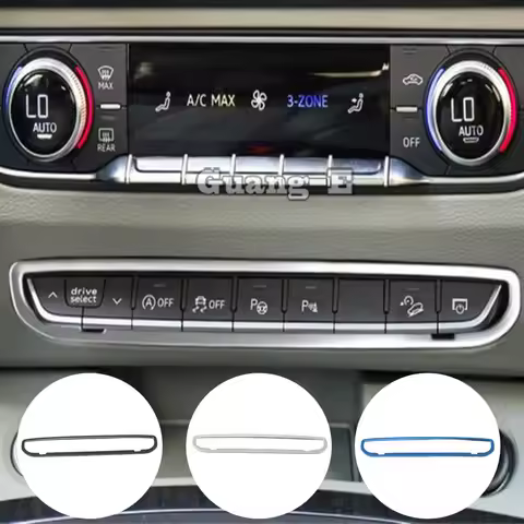 Car Central Control Button Trim Cover Decoration Frame Interior Accessories For Audi Q5 Q5L 2018 201