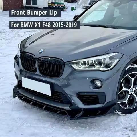 For BMW X1 F48 Non M Sport 2015-2019 Front Bumper Lip Spoiler Splitter X1 F48 18i 18d 20i 20d 25e 25