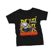 พร้อมส่งเร็วในไทย เสื้อเด็ก chainsaw man pochita denji  cotton 100%