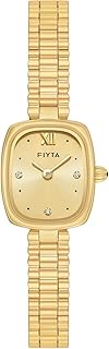 FIYTA Gold Watches for Women Vintage Ladies Wrist Watches Stainless Steel Dainty Small Gold Watch wi