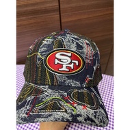 NE 9 Forty A SF 49ers Running Stitch Baseball Cap Adjustable Snapback