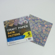 Batik Motif Origami Paper 15cm x 15cm - Batik Craft Paper