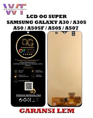LCD SAMSUNG GALAXY A30 / A305 / A50 / A505F / A50S / A507 BLACK - TOUCHSCREEN - OG PLUS
