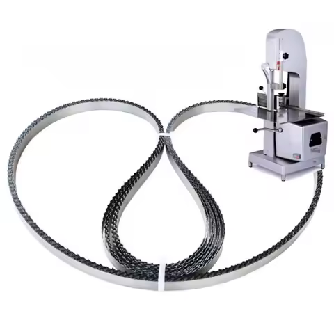 Meat and Bone Cutting Butcher Band Saw Blade for Machine Fast Cutting Frozen Meat Bone Saw Machine f