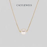 CACO 4A Premium Pearl Necklace with 18K Gold Plated Chains "Dahlia" (1 Piece)