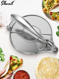 1pc 8/10 Inch Tortilla Press - Multi-Purpose Dough Presser For Flour Tortillas, Rotis & Tacos, Manua
