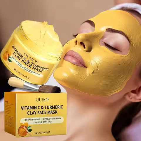 Vitamin C Exfoliating Facial Mask Shrink Pore Brightening Turmeric Exfoliating Facial Mask Improve P