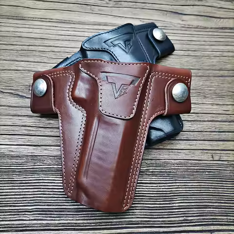 Genuine Leather 1911 Gun Holster Paintball 2011 Pistol Holster Hunting Magazine Protective Accessory