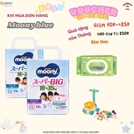 [New product] Moony Blue diaper pants/diapers size XXXL (14 pieces) for babies from 18kg--> 35kg