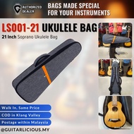 Deluxe 8mm Think Sponge Padded 21 inch Ukulele Soprano Bag ( LS001-21" / LS001-21 / 21inch )
