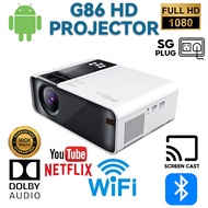 Mini Projector G86 Home TV Wifi HD 1080P Wireless Mirroring Screen Bluetooth Remote Control Portable 4K Christmas Gifts