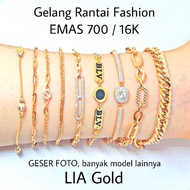 Gelang EMAS Asli Kadar 700 16K TOKO MAS LIA GOLD BEKASI