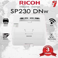 Ricoh SP230DNW SP 230DNW SP 230 DNW SP230 DNWMono Single Print Laser Printer (DUPLEX,NETWORK,WIFI)