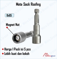 Mata Sock Roofing isi 5 pcs | Mata Bor Baja Ringan 8mm x 65cm | Mata Bor Baut | Mata Bor