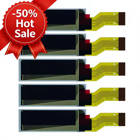5Pcs OLED Display Module OLED Screen 128 x 32 Pixel 4 Wire SPI Serial OLED Screen Driver 3.3V ~ 4.2V