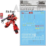 Para Sa RG 1/144 Ms-06R-2 Johnny Ridden 'S Zaku II 2 D.L Model Master Water Slide Pre-Cut Caution Wa