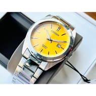 Citizen BI5110-54Z Yellow Analog Stainless Steel Quartz Date Men's Casual Watch