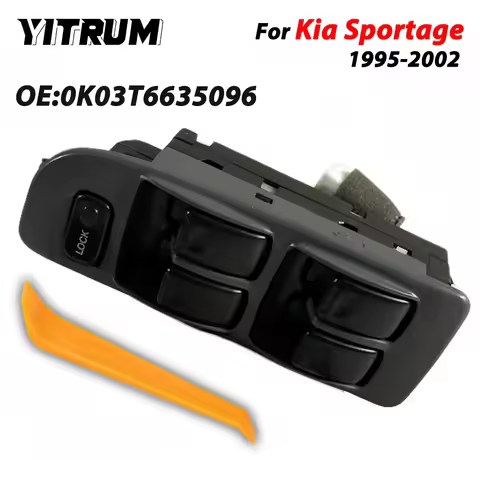 YITRUM Front Left Power Window Control Switch Lifter Glass Button Door Lock For Kia Sportage 1995 19