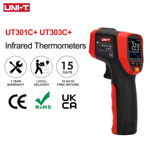 UNI-T Non Contact Infrared Laser Thermometer HD Color Screen Industrial Temperature Measurement UT30
