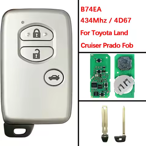 CN007174 Aftermarket Smart Key FCC B74EA P1 98 4D-67 Chip 434MHz 89904-60A50 Keyless Go For Toyota L