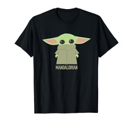 Star Wars The Mandalorian The Child Hidden Face Portrait T-Shirt