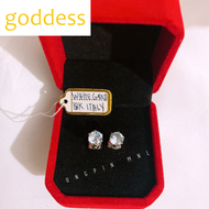 Ongpin Mnl HIKAW SILVER DIAMOND STUD CHARM EARRINGS Genuine 925 Silver Italy Original Hypo Allergeni
