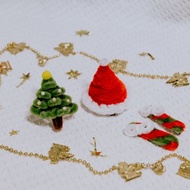 聖誕節溫暖限定 超可愛限量毛根立體髮夾及蝴蝶結髮夾 可夾帽子