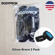 BODYPROX® Elbow Brace 2 Pack for Tennis & Golfers สายรัดข้อศอก ปรับระดับได้ สำหรับใส่เล่นกอล์ฟ เทนนิ