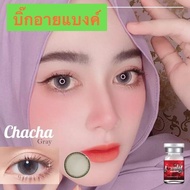 คอนแทคเลนส์แฟชั่นลาย Chacha เทา น้ำตาล