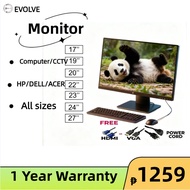 Assorted Brand Computer Monitor 27/24/23/22/20/19/17 inch /for computer pc desktop/ CCTV