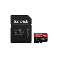 SANDISK 32GB microSD Extreme PRO R=100MB/s W=90MB/s SD Adapter Included [International Package] SDSQXCG-032G-GN6MA