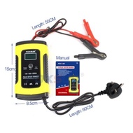 【MY Ready Stock】12V 5A/7A/8A Car Battery Charger Motorcycle Acid Battery Charger Intelligent Auto&Mo