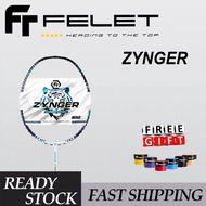 【Ready Stock】Felet  Zynger 4U 82Gram 36LBS Racket Badminton Racket (100% Original)