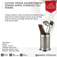 Cutlery Spoon Holder TS22 Stainless Cutlery Holder Drainer