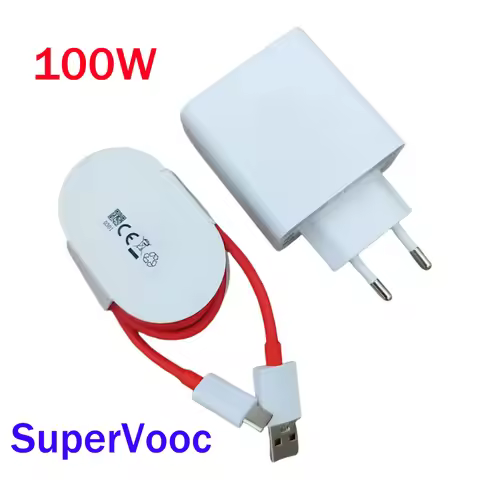 Original Oneplus 15 100W SuperVOOC EU Charger Fast Charging Power Adapter USB C Cable For One Plus 1