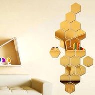 Kendi HOUSEWARE Hexagonal Mirror Paste Glass Sticker Hexagon Hexagon Mirror Acrylic Decoration