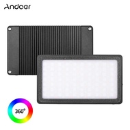 Andoer MFL-09 Pocket RGB LED Video Light 2500K-8500K Dimmable Photography Fill Light CRI96+ 3 Lighti
