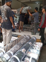 Kain Katun Rayon Silky Per Roll 150 Yard Per Gulung Rayon Silky Bisa Mix Motif