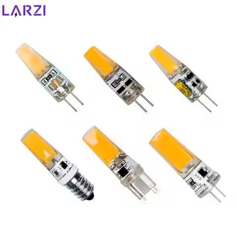 2-8Pcs G4 LED Bulbs Light COB Spotlight Replace AC/DC 12V 220V G9 E14 Silicone Halogen Lamps Home La
