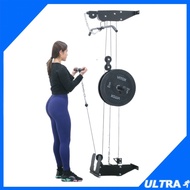 Lat Pulldown Machine Up Down Resistance Band Wall Mounted Cable Crossover Station Seated Row Gym Pul