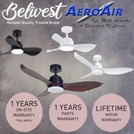 (LOWEST PRICE GUARANTEED) AEROAIR AA-320 35, 46, 52inch DC Motor Ceiling Fan - with/without Dim LED Light - Last Memory