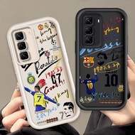 For Infinix Hot 60i 60 Pro Plus Pro+ X6885 X6886 x6726 x6728 Silicone Soft Number 7 10 football Mess