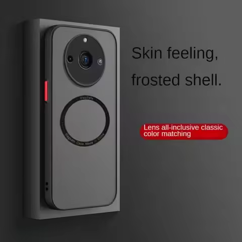 New MagSafe Phone Case For Realme 13 11 Pro Plus v50s find x8 Pro x7 x6 Clear Magnetic Wireless Char