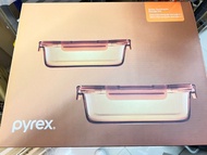 康寧Pyrex Amber 長方型飯盒套裝