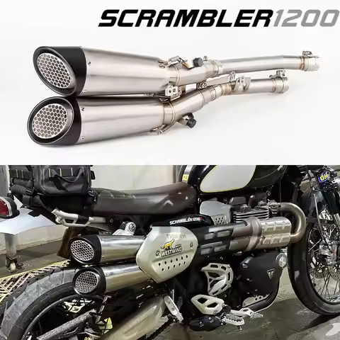 Motorcycle Exhaust Full system For Triumph Scrambler 1200 XE XC 2019-2023 scrambler 1200 exhaust scr