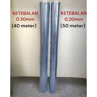 Plastik Alas Meja Tebal Dan Nipis (GULUNG) / Transparent PVC (ROLL)