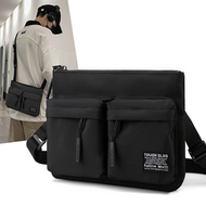 TOUGH SLHS 斜孭袋 休閒簡約單肩包 多功能斜背包 - 黑色