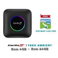 Android Box Carlinkit Tbox Ambient Ram 4Gb Rom 64Gb - Chip SM6225 - Vietmap S2 - Vietmap Live Pro
