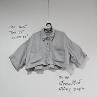 เสื้อครอป.มือสอง.ZARA.Size LXL