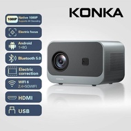 【Konka】C1Pro 4K Projector 1080P Home Projector with Electric Focus and Built-in WiFi/Bluetooth for P